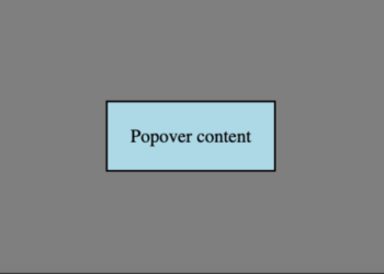 HTML popover Attribute