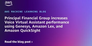 Principal Monetary Group will increase Voice Digital Assistant efficiency utilizing Genesys, Amazon Lex, and Amazon QuickSight