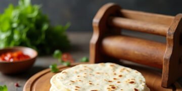 Grasp guide tortilla press for good tortillas