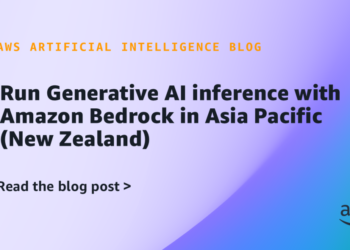 Run Generative AI inference with Amazon Bedrock in Asia Pacific (New Zealand)