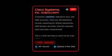 ShinyHunters Hackers Declare Theft of 3M+ Cisco Data, Threaten Public Leak