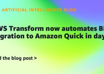 AWS Rework now automates BI migration to Amazon Fast in days