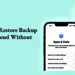Recuperate Information from iCloud Backup With out Resetting Your iPhone