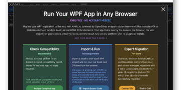 XAML.io provides “Migrate from WPF”: run an present WPF utility on the internet