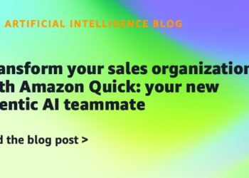 Rework your gross sales group with Amazon Fast: your new agentic AI teammate