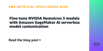 Positive-tune NVIDIA Nemotron 3 fashions with Amazon SageMaker AI serverless mannequin customization
