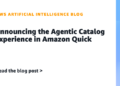 Asserting the Agentic Catalog Expertise in Amazon Fast