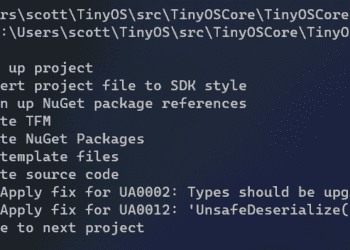 Upgrading a 20 yr previous College Venture to .NET 6 with dotnet-upgrade-assistant